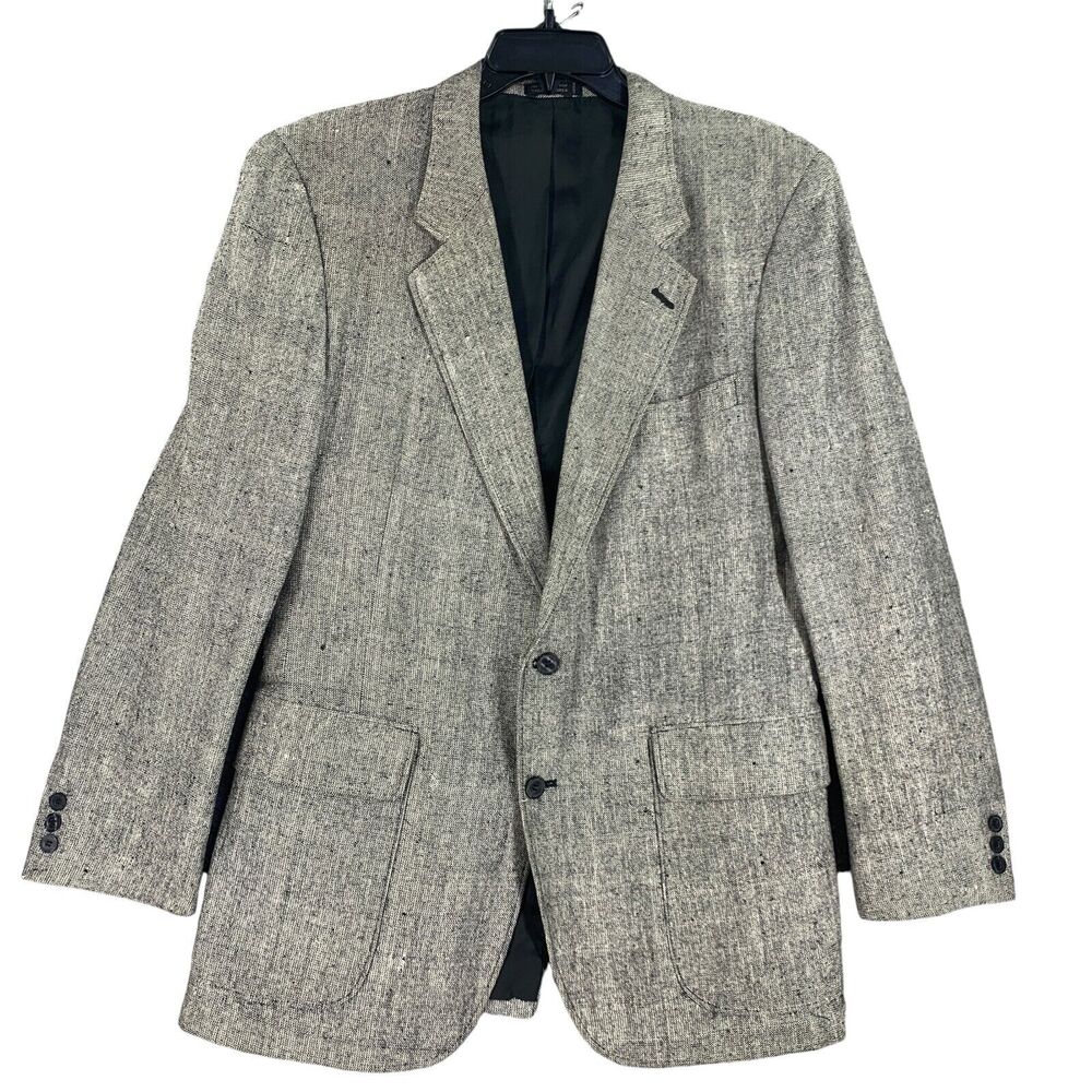 Vtg College Hall Mens Sports Coat Silk Blazer Jacket Sz 46 L